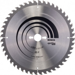 Lame pour scie circulaire Optiline Wood Ext 300mm Z.48 UW Percage 30mm Larg coupe.3,2mm