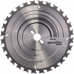 Lame pour scie circulaire Speedline Wood Ext 315mm Z.28 WZ Percage 30mm Larg.coupe 3,2mm HM