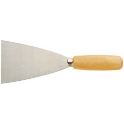 Spatule de peintre Professional largeur 60 mm fin poli bois plat et ovale TRUFA