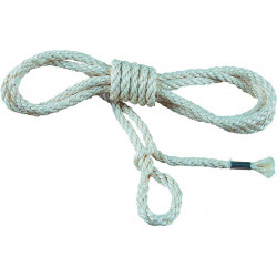 Corde d'échafaudage longueur 30 m D. 9 mm sisal fibres naturelles nature BRAU