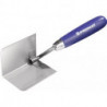 Truelle d'angle intérieur largeur 60 mm inoxydable, manche de bois de hêtre acier inoxydable PROMAT