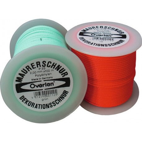 Fil pour peintres longueur 50 m D. 2 mm 30 kg polyéthylène rouge (Par 6)