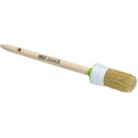 Pinceau rond taille 2 longueur de poils 38 mm 20 mm soies mélangées claires manche bois brut (Par 12)