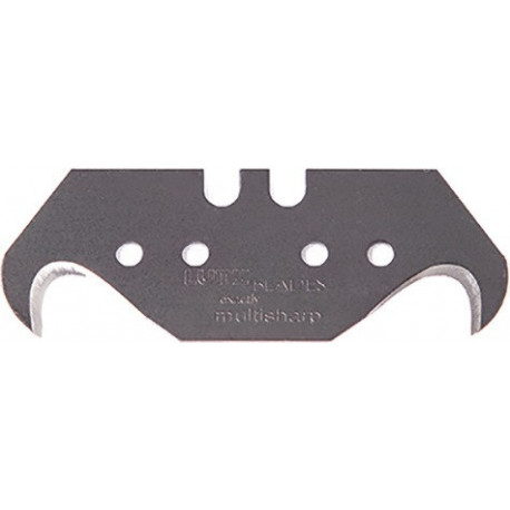 Lame crochue multisharp L48,2xl18,7xS0,65 mm avec poinçonnage 10 pièces/distributeur LUTZ BLADES