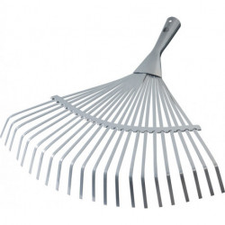 Balai à feuilles largeur de travail 450 mm revêtement poudre argenté sans manche