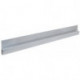 Règle à lisser en alu forme h longueur 1200 mm avec bourrelet de renforcement aluminium