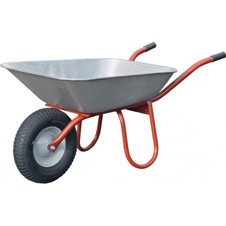 Brouette Carry l.400xD100 mm Roue gonflable jante tôle d’acier et palier plastique CAPITO