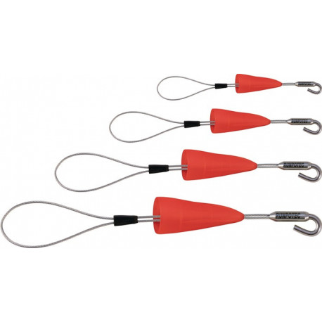 Boucle tire-câbles RUNPOFIX 4 pièces avec capuchon de protection et crochet Set de 4 RUNPOTEC