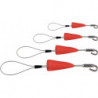 Boucle tire-câbles RUNPOFIX 4 pièces avec capuchon de protection et crochet Set de 4 RUNPOTEC