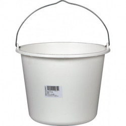 Seau de chantier 12 l blanc polypropylène