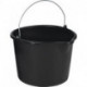 Seau de chantier 12 l avec manchon noir polyéthylène