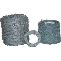Fil barbelé épaisseur de fil 1,7 mm galvanisé