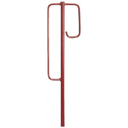 Piquet porte-lanterne Modèle Berlinois 1250 x 12 mm Modèle Berlinois rouge (Par 10)