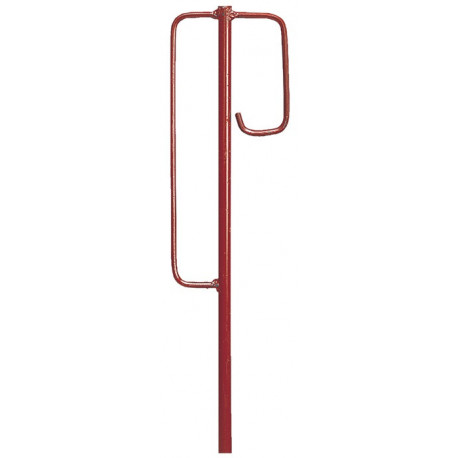 Piquet porte-lanterne Modèle Berlinois 1250 x 12 mm Modèle Berlinois rouge (Par 10)