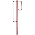 Piquet porte-lanterne Modèle Berlinois 1250 x 12 mm Modèle Berlinois rouge (Par 10)