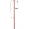 Piquet porte-lanterne Modèle Berlinois 1250 x 12 mm Modèle Berlinois rouge (Par 10)