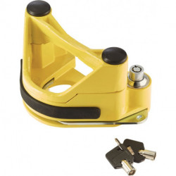 Antivol pour remorque acier, revêtement par poudre L225xl200xH110 mm poids 1,95 kg jaune emballage LS