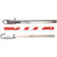 Tige de remorquage acier galvanisé L750xl170xH60 mm poids 1,1 kg, rouge-blanc avec sac de rangement