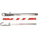 Tige de remorquage acier galvanisé L750xl170xH60 mm poids 1,1 kg, rouge-blanc avec sac de rangement