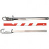 Tige de remorquage acier galvanisé L750xl170xH60 mm poids 1,1 kg, rouge-blanc avec sac de rangement