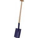 Bêche de chantier 285 x 185/180 mm taille 2 285 x 185 / 180 mm avec repose-pied et manche en T PROMAT