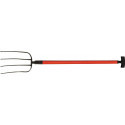 Fourche à fumier longueur des dents 320 mm 4 dents manche en T en fibre de verre 3001 poids 1630 g POLET