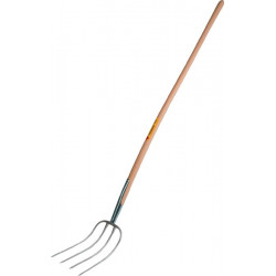 Fourche à fumier ABT Standard longueur des dents 310 mm 4 dents forgé, avec manche poids 1500 g FREUND VICTORIA