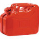 Bidon de carburant 10l Rouge pompier RAL 3000 tôle dacier-L345xB165xH275mm VALPRO