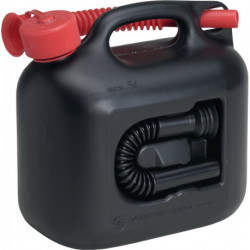 BInton pour carburant Premium contenu 5 l noir 2 tubes verseurs L265xl147xH247 mm