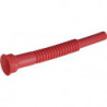 Tube verseur longueur 275 mm flexible rouge HÜNERSDORFF