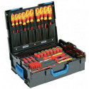 Assortiment d'outils 1100-1094 VDE HYBRID 53 pièces dans L-BOXX pour électricien GEDORE