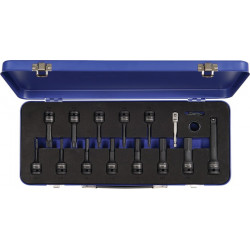 Jeu de douilles Kraft 24 pièces 1/2 po. long T/6 pans creux