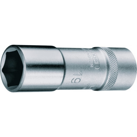 Jeu de clés à douille 19 L 1/2 po. 6 pans ouv. de clé 17 mm longueur 77 mm GEDOR