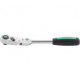 Cliquet articulé 416QR 1/4 po. nombre de dents 80 longueur 170 mm Poignée bicomposant STAHLWILLE
