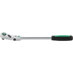 Cliquet articulé 452QR 3/8 po. nombre de dents 80 longueur 300 mm Poignée bicomposant STAHLWILLE