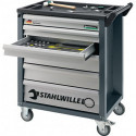 Servante d’atelier l.780xP499xH912 mm 300 kg 6 tiroirs 126 pièces tôle d’acier STAHLWILLE