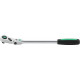 Cliquet articulé 517QR 1/2 po. nombre de dents 80 longueur 416 mm Poignée bicomposant STAHLWILLE