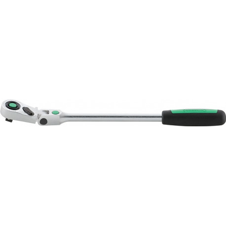 Cliquet articulé 517QR 1/2 po. nombre de dents 80 longueur 416 mm Poignée bicomposant STAHLWILLE