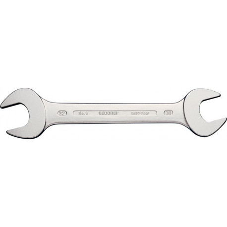 Clé à fourche 6 10 x 12 mm longueur 157 mm chromé GEDORE
