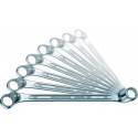 Jeu de clés polygonales doubles 20/8 8 pcs. ouverture de clé 6-22 mm contre-coudée profondément STAHLWILLE