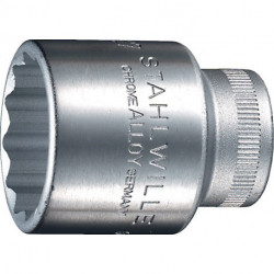 Jeu de clés à douille 50 1/2 po. 12 pans ouv. de clé 20 mm longueur 42 mm STAHLW