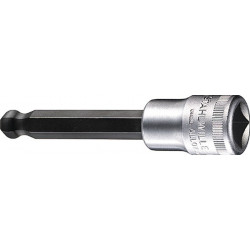 Jeu de clés à douille 54 KK 1/2 po. 6 pans creux ouv. de clé 7 mm longueur 100 m
