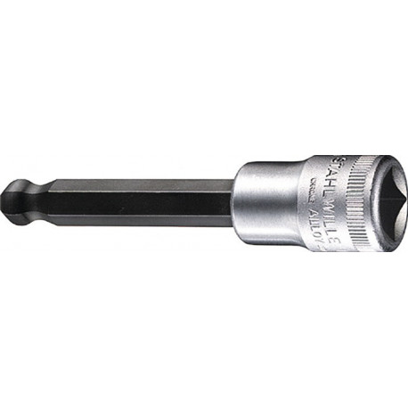 Jeu de clés à douille 54 KK 1/2 po. 6 pans creux ouverture de clé 10 mm longueur