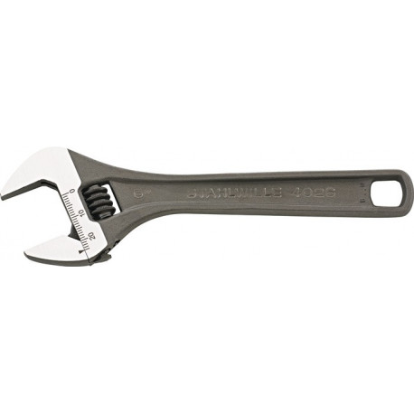 Clé à molette 4026 maxi. 30 mm longueur 206 mm avec Degrésuation de réglage STAHLW