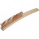 Brosse métallique longueur 350 mm 0,3 mm fil de bronze à l’étain 3 rangées sans étincelles ENDRES TOOLS