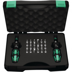 Jeu de tournevis dynamométriques 7440/41 26 pièces 0,3-3 Nm réglable WERA