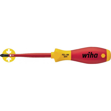 Tournevis 3281 slimFix taille SL/PZD 1 longueur des lames 80 mm VDE isolé slim Fix WIHA