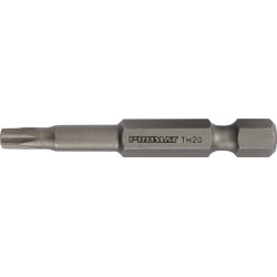 Embout 1/4 po. T 10 longueur 50 mm avec perçage (Par 10)