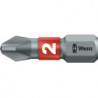 Embout 851/1 BTZ 1/4 po. PH 1 longueur 25 mm BiTorsion, dur tenace WERA (Par 10)