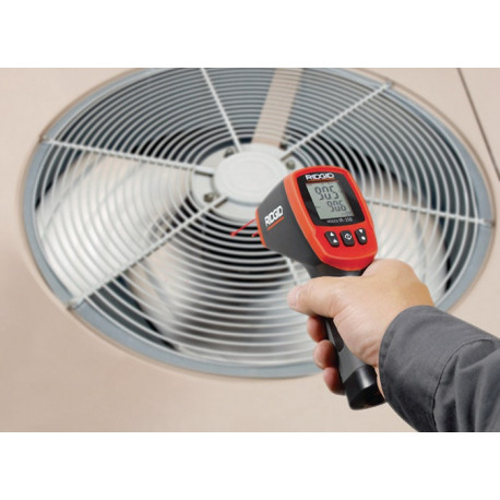 Thermomètre à infrarouge micro IR-200 -50 à 1200 degr. C ± 1 degr. C 1 x 9 V bloc RIDGID